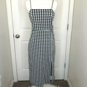 Zara Gingham Midi Dress